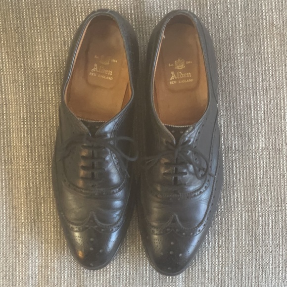 Alden New England Wingtip Black Leather Men’s Dress Oxford Shoes Size 11.5 A/C main image 7